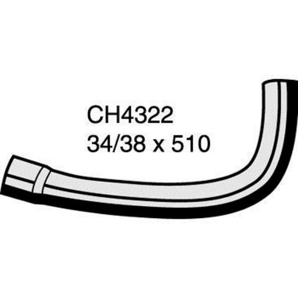 Mackay Top Radiator Hose CH4322