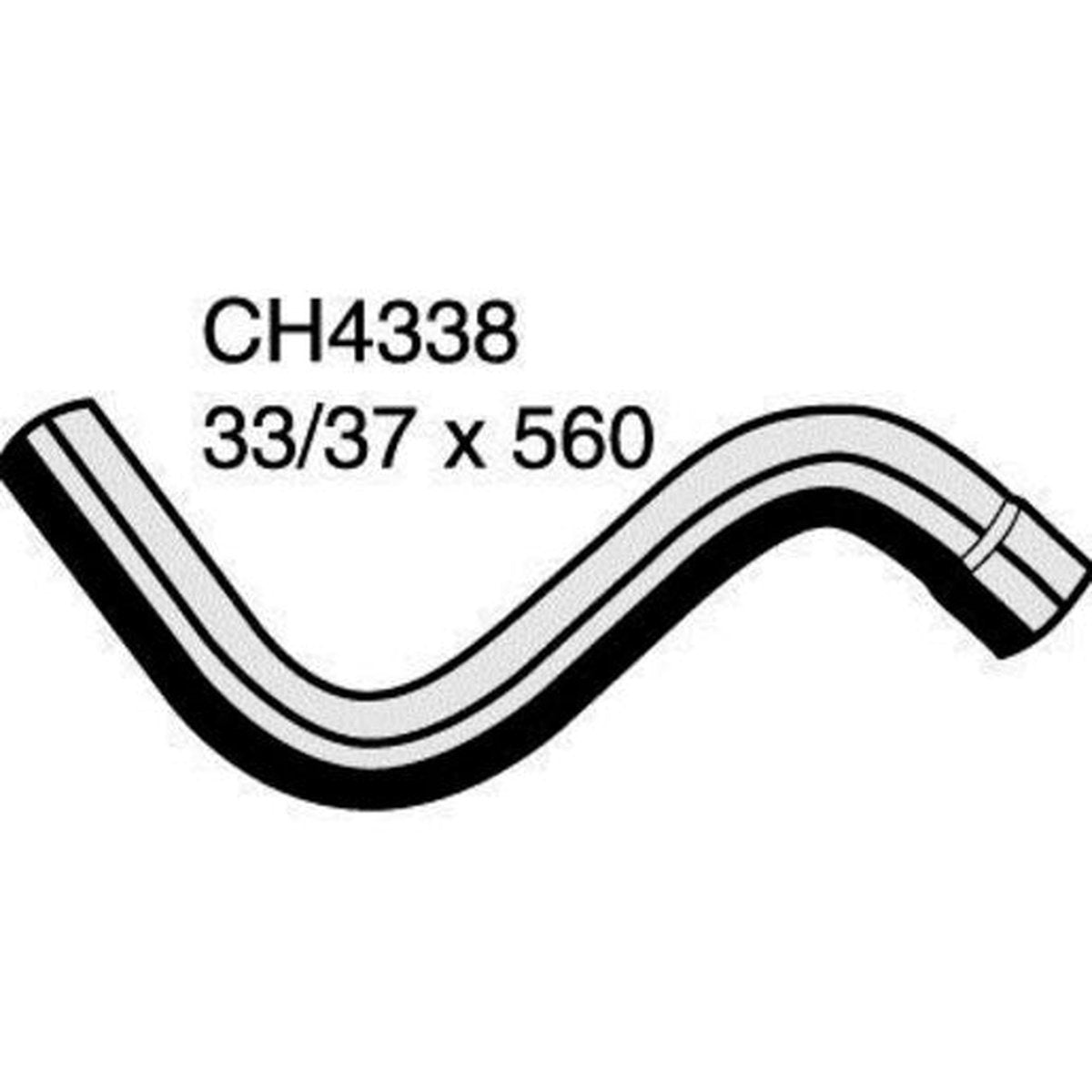 Mackay Top Radiator Hose CH4338