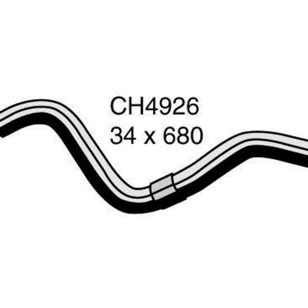 Mackay Bottom Radiator Hose CH4926