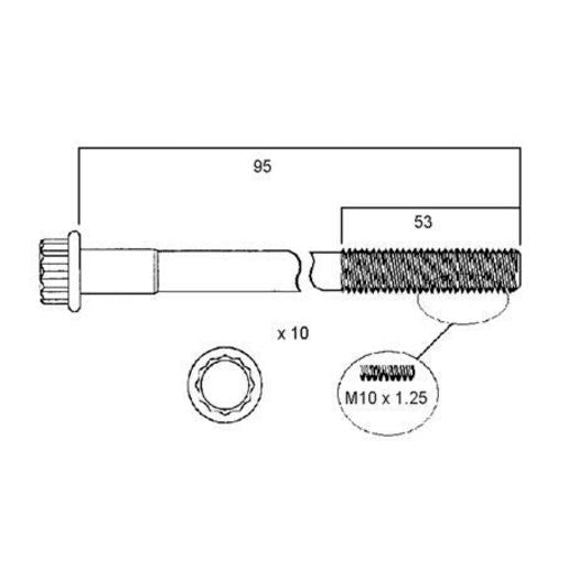 Permaseal Head Bolt Set HBS016