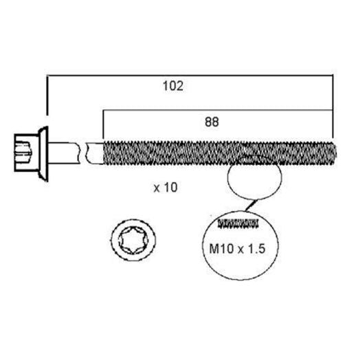 Payen Acl Head Bolt Set HBS043