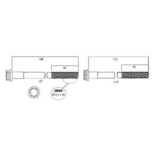 Permaseal Head Bolt Set HBS128