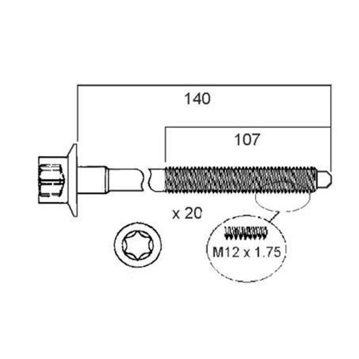 Permaseal Head Bolt Set HBS202