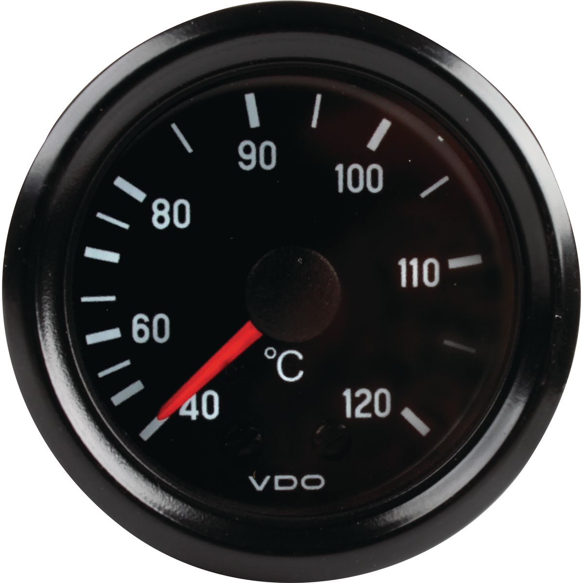 VDO Temperature Gauge Mechanical 40-120deg C 4000mm Tube Length 52mm Round 180035005