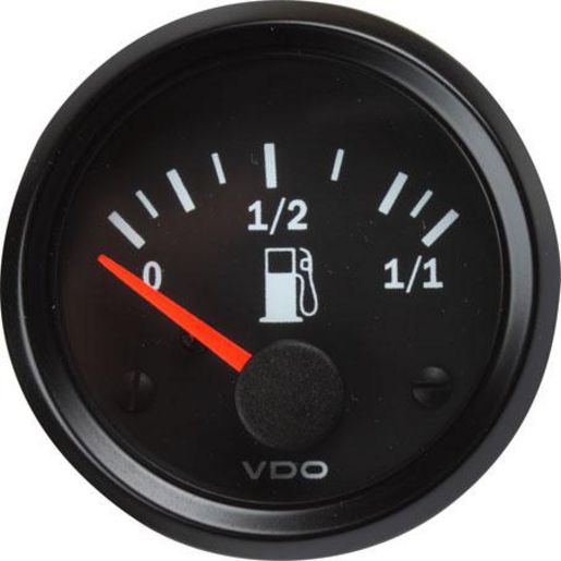 VDO Fuel Gauge 73-10 ohms 12V 52mm Round (suits OE Sender) 301010015
