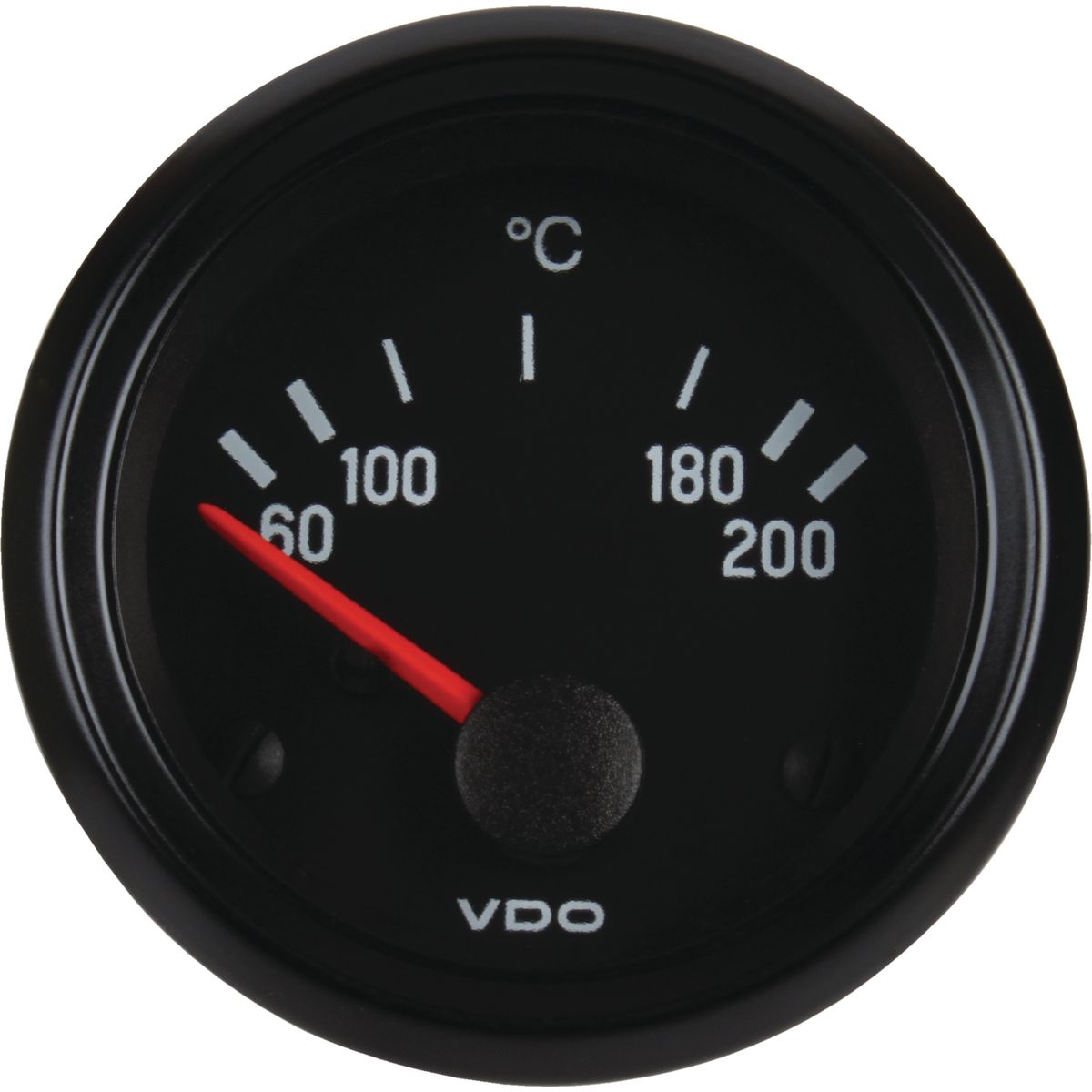 VDO Temperature Gauge Elec 60-200deg C 12V 52mm Round 310030004