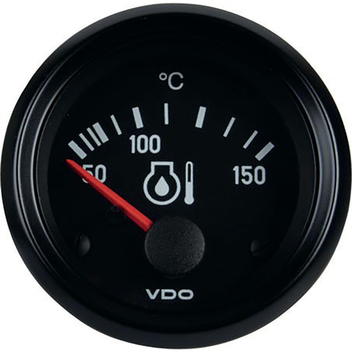 VDO Engine Oil Temperature Gauge Elec 50-150deg C 52mm Round 24V 310040003