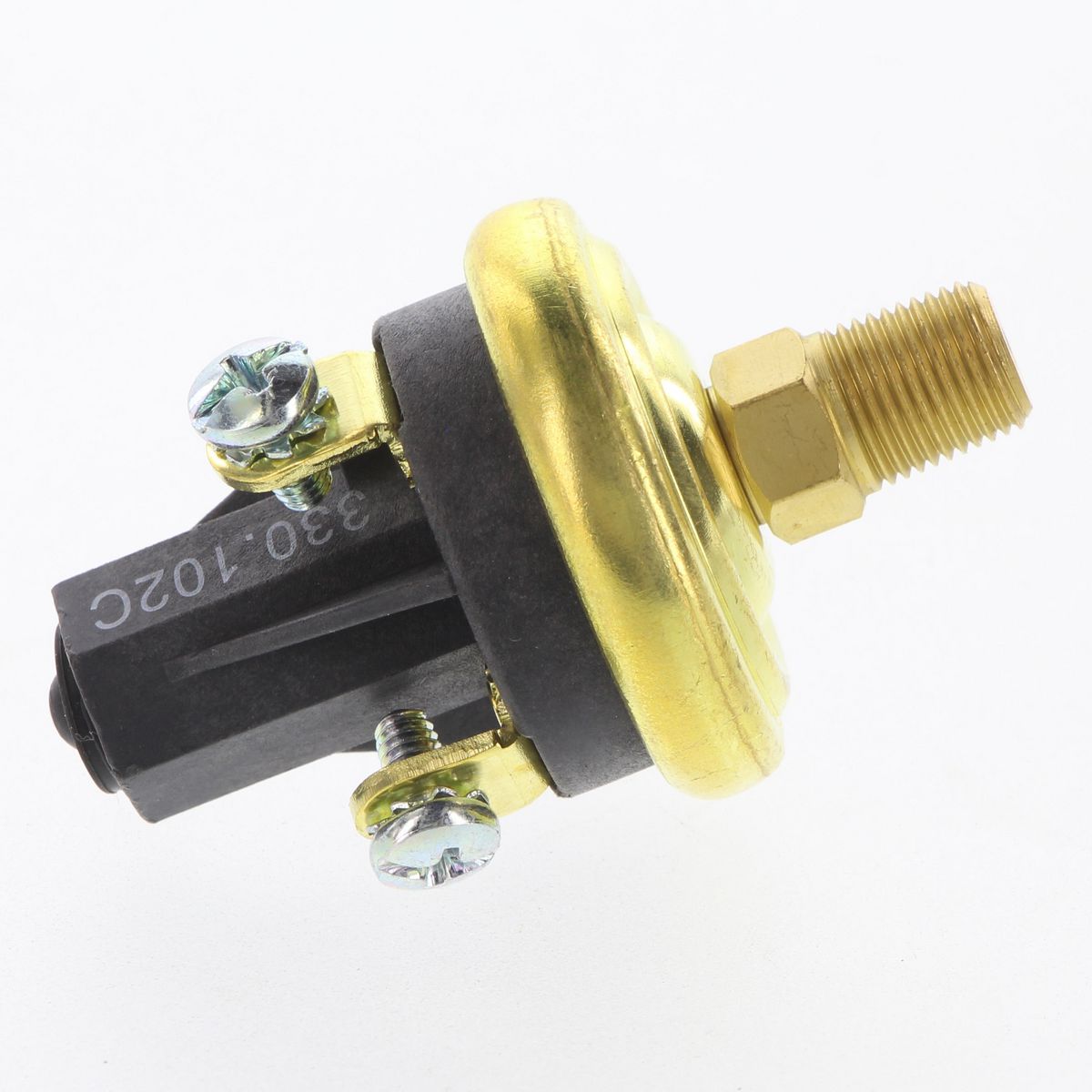 VDO Fuel/Oil/Air Pressure Switch Brass 2-Term Normally Closed 1.1-3psi 1/8in.-27NPTF 330.102C