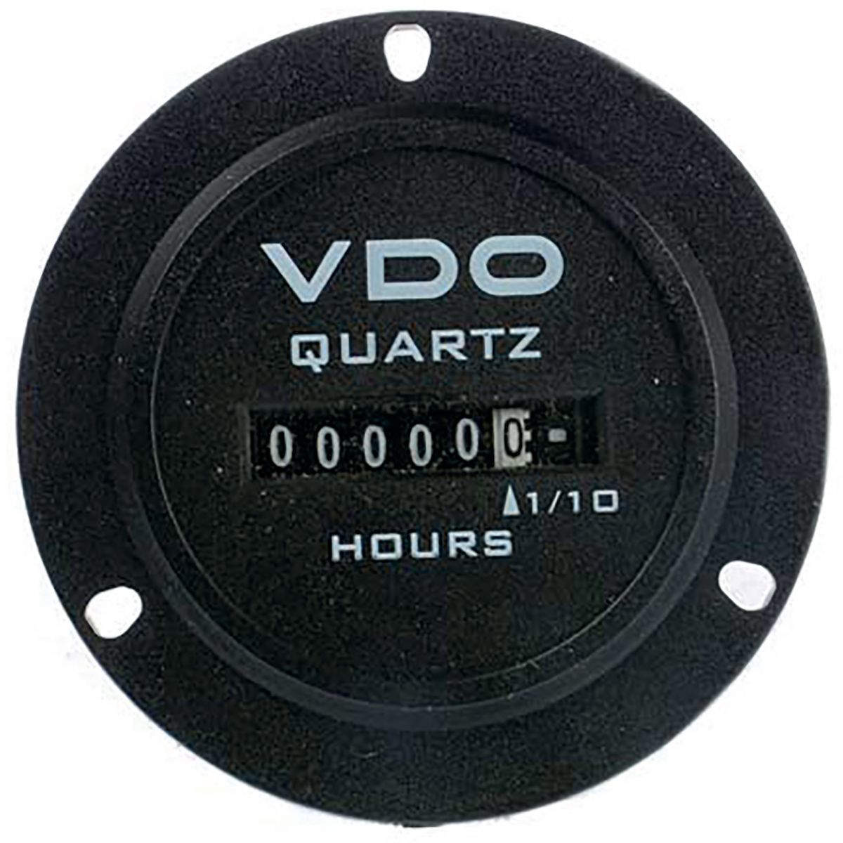 VDO Analogue Hour meter Counter-Type 52mm 10/80V Black Bezel w/3-Hole Mount 331.601