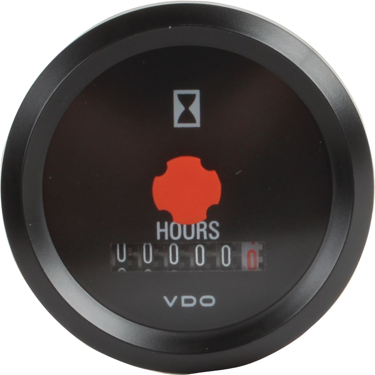 VDO Analogue Hour meter Illuminated 52mm Round 24V 331810012007