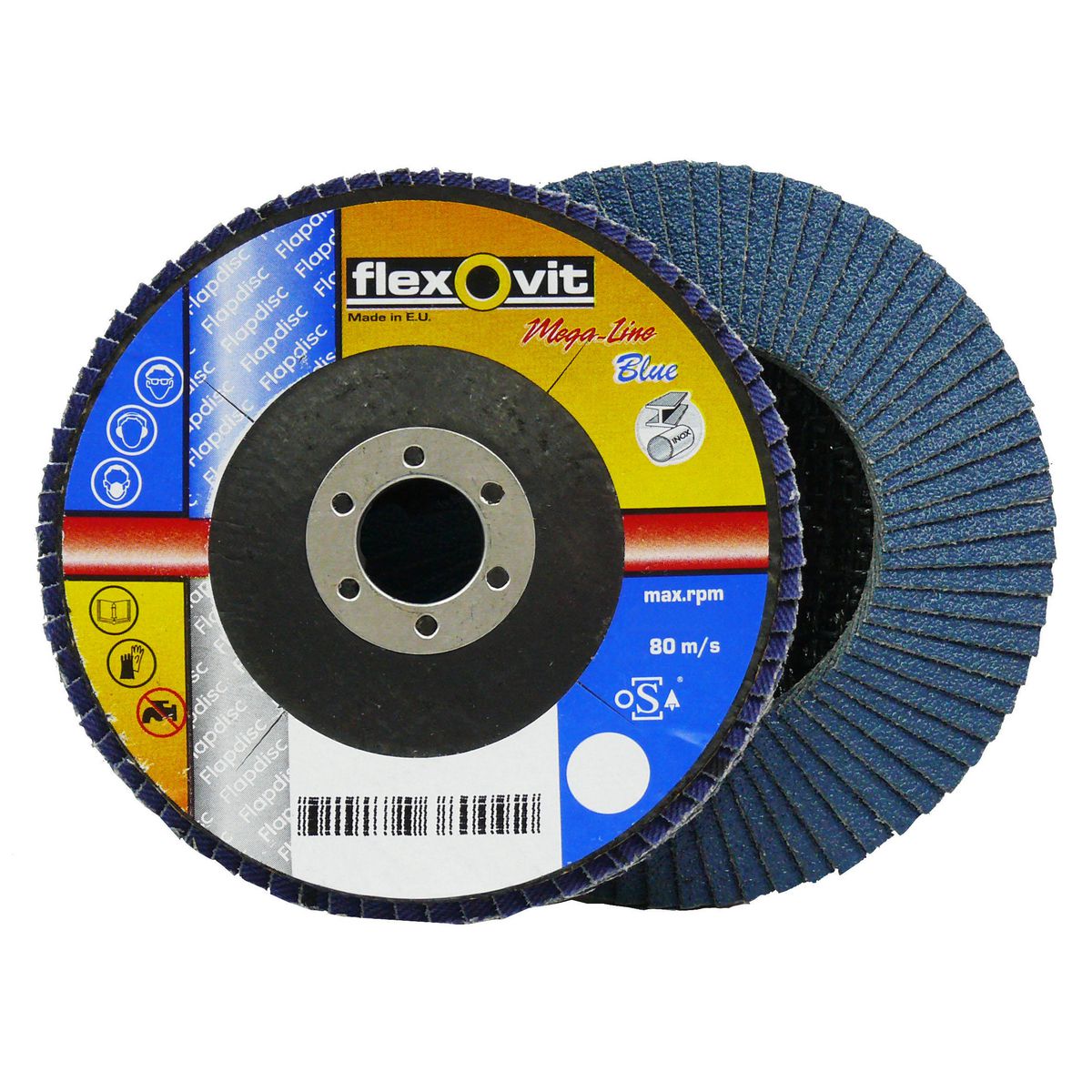 Flexovit Zirconia Flap Disc 60G 115x22mm 66261039219