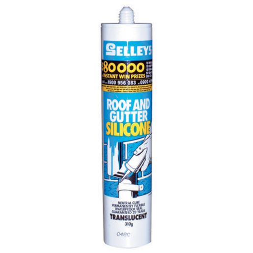 Selleys Roof & Gutter Silicone Translucent 310gm RGT310G