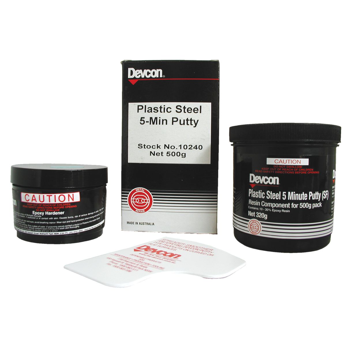 Devcon Epoxy Putty Plastic Steel 5 Minute 500g D10240