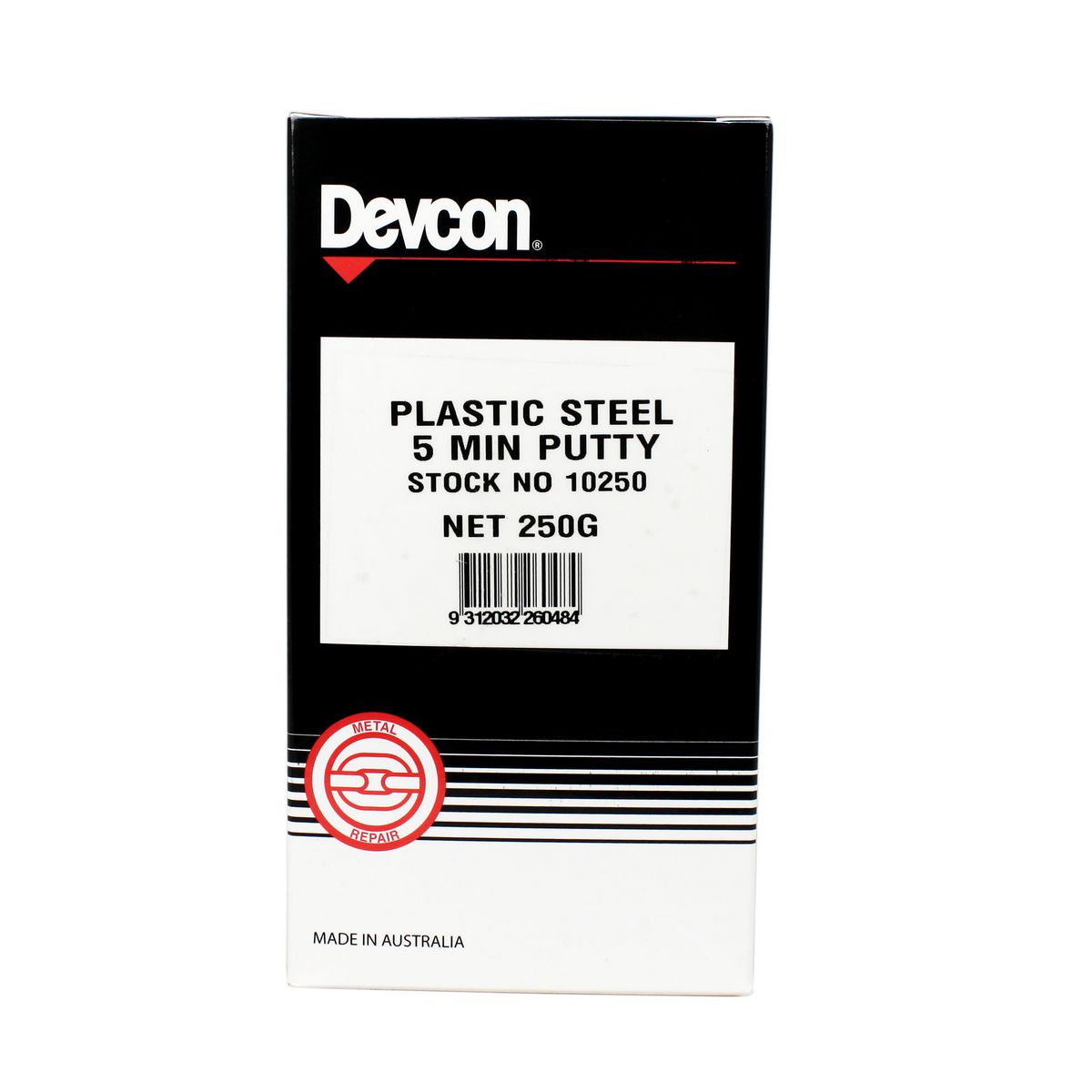 Devcon Epoxy Putty Plastic Steel 5 Minute 250g D10250