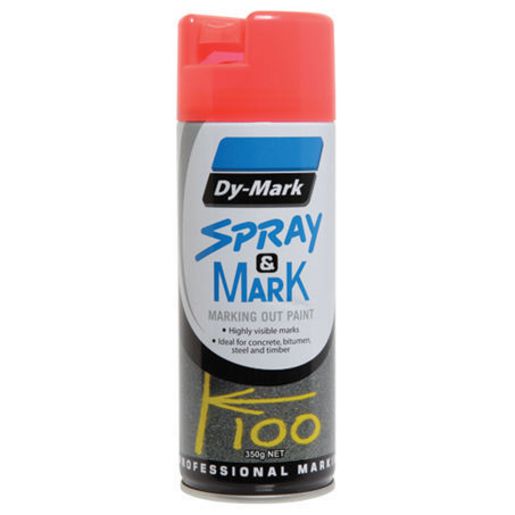 Dy-Mark Spray & Mark Marking Paint Fluro Orange Aerosol Spray 350g 40013526