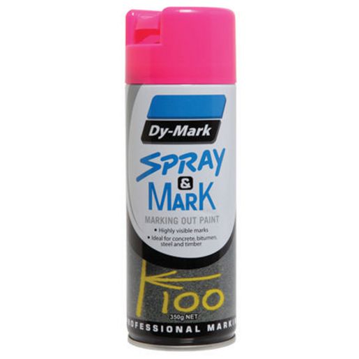 Dy-Mark Spray & Mark Marking Paint Fluro Pink Aerosol Spray 350g 40013529