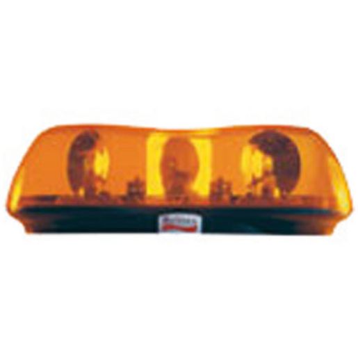 Britax Mini Light Bar Dual Halogen Rotator Amber Lens 12V Permanent Mount 420-00-12V