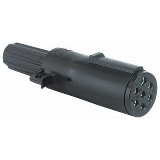Emax Trailer Plug 7 Pin Round Small - Plastic 16-730S