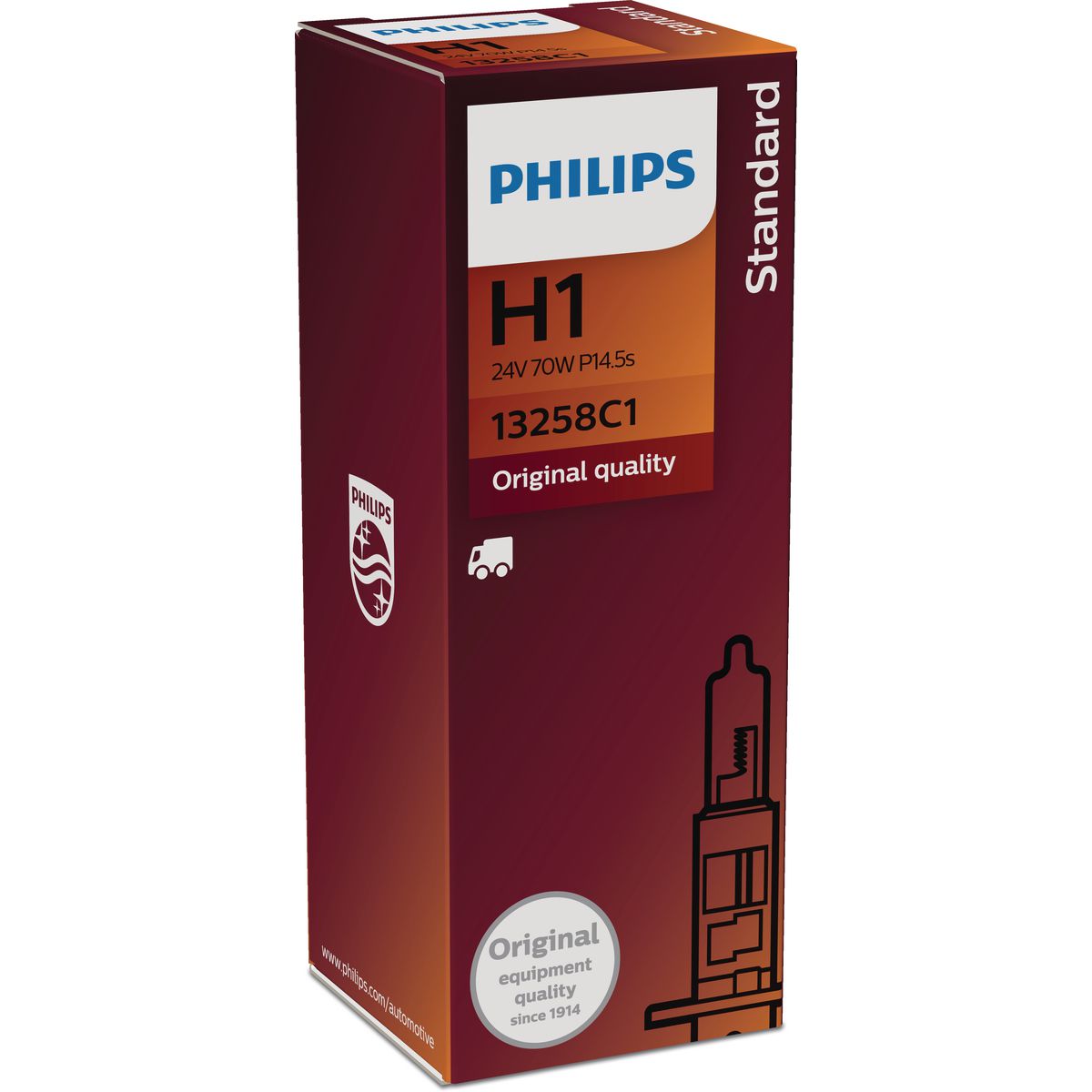 Philips Standard H1 Globe 24V 70W 13258
