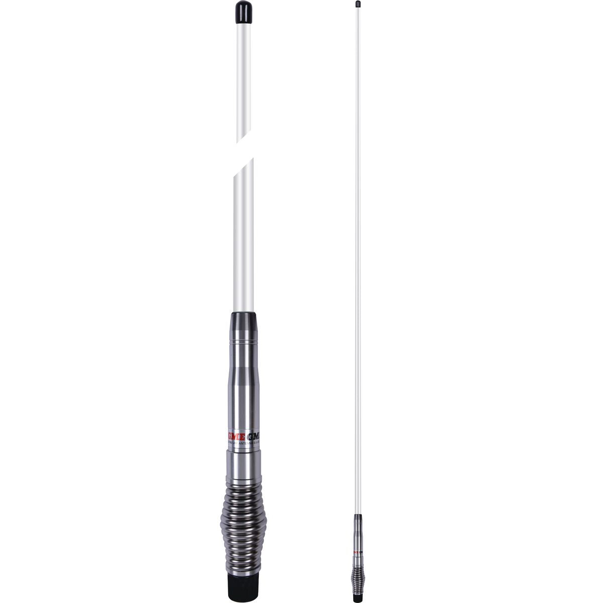 GME UHF CB Spring Base Heavy Duty Fibreglass Radome Antenna 8.1dB 2100mm White AE4706