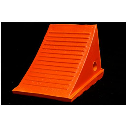S M Safety Wheel Chock Orange L285mm W225mm H210mm UC1500-4 5