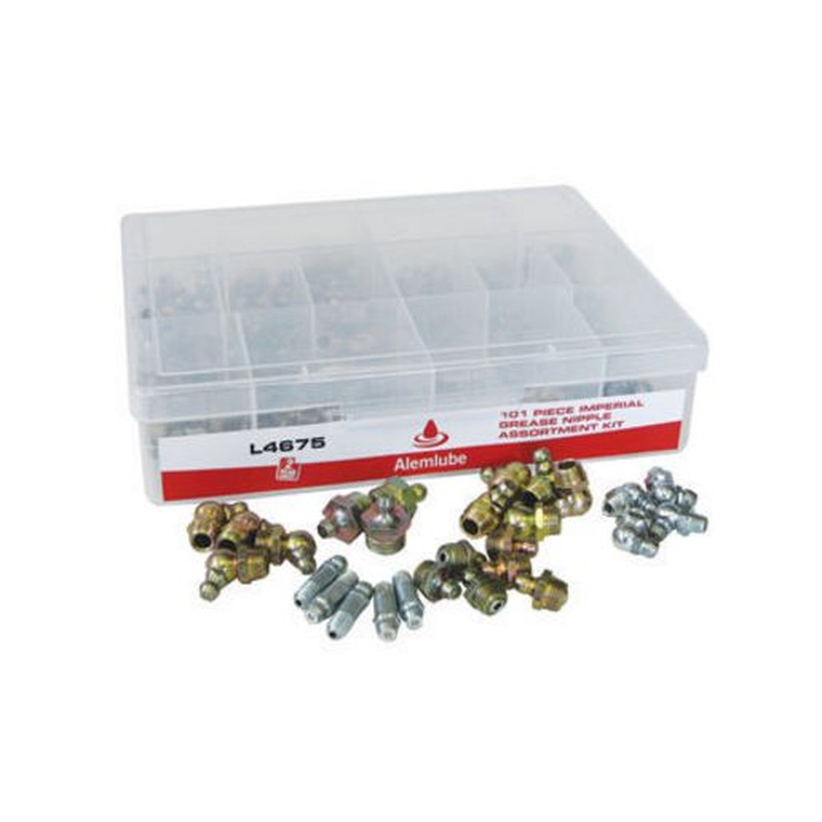 Alemlube Imperial Grease Nipple Kit 101 Pcs L4675