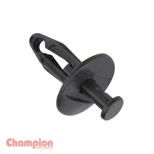 Champion Push Rivet Black 18mm Len 9.5mm Hole 17mm Head 50Pk CBP157