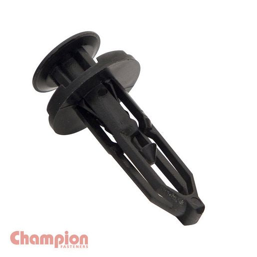 Champion Push Rivet Black 28mm Len 9mm Hole 18mm Head 50Pk CBP163