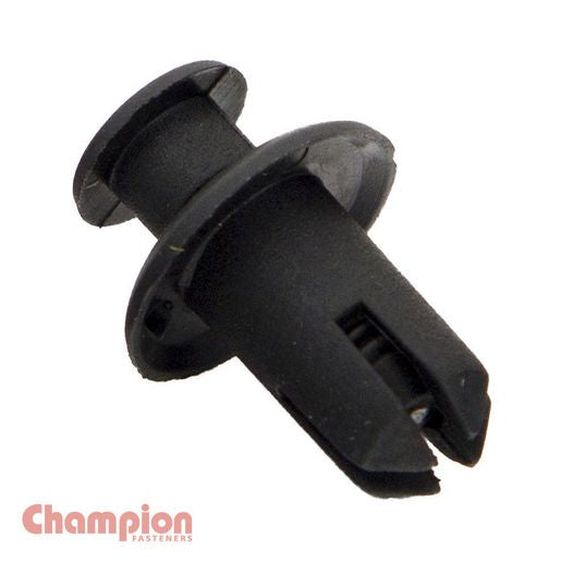 Champion Scrivet Clip Black 20mm Len 8mm Hole 15mm Head 50Pk CBP167