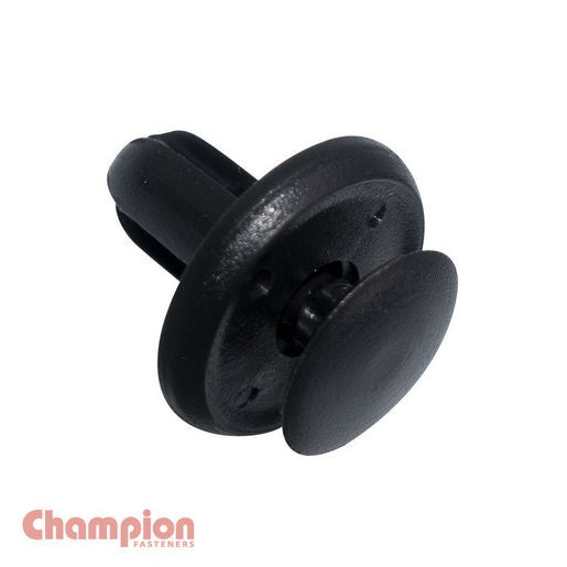 Champion Push Rivet Black 17mm Len 6mm Hole 15mm Head 50Pk CBP172