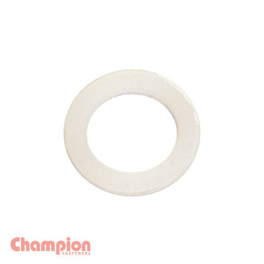 Champion Fasteners Flat Fibre M18 X 28 X 2.00mm White Washer CFW1828