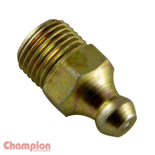 Champion Grease Nipple Straight 1/4"" BSF 25Pk CN1