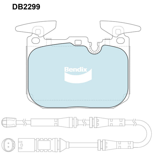 Bendix EURO Brake Pad Set Front DB2299 EURO+
