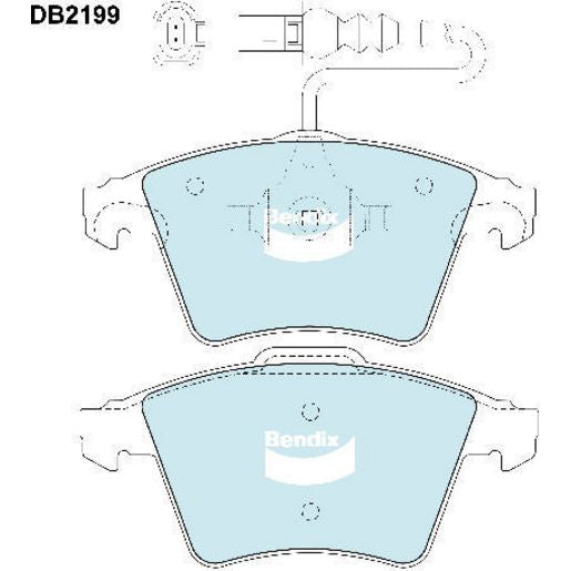 Bendix EURO Brake Pad Set Front DB2199 EURO+