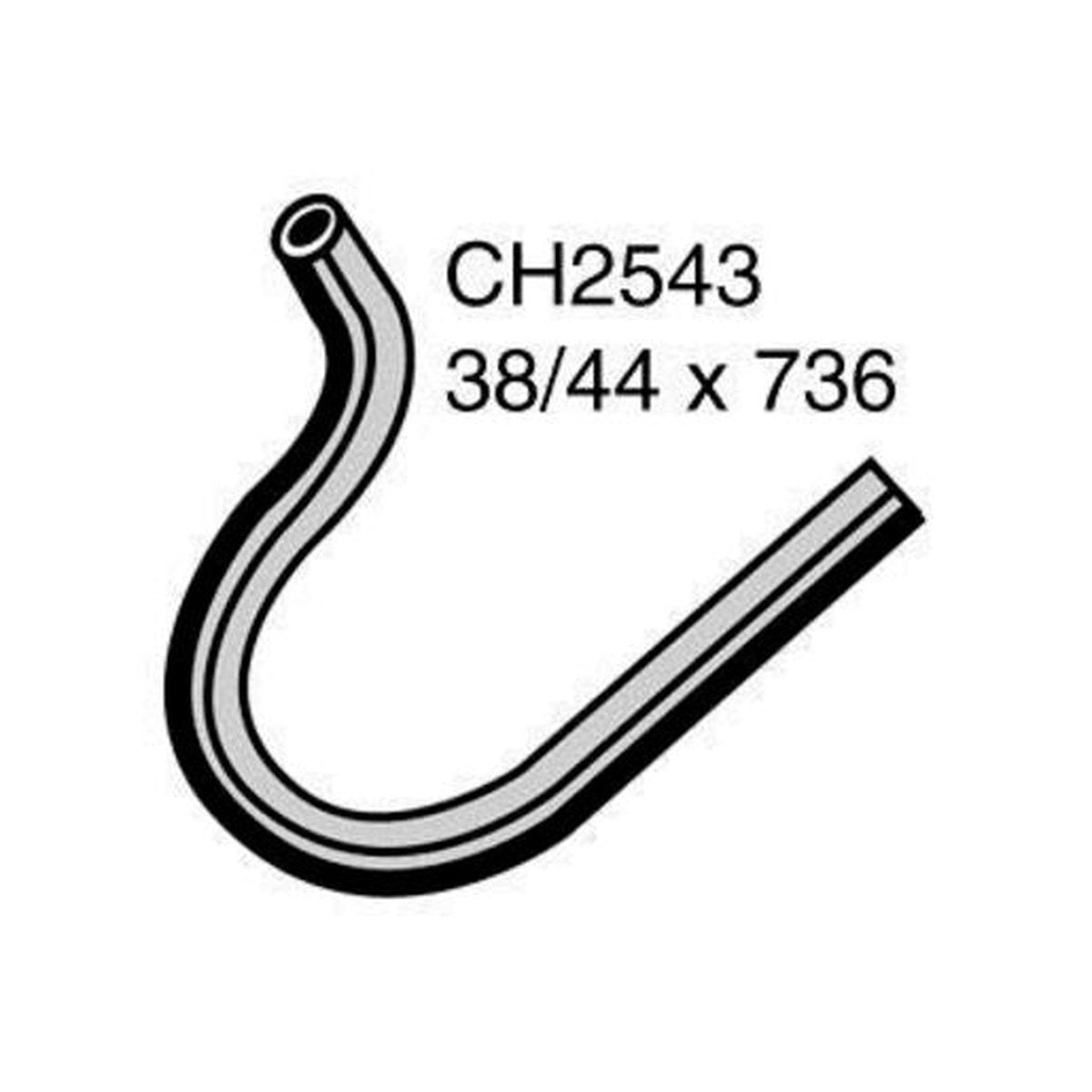 Mackay Top Radiator Hose CH2543