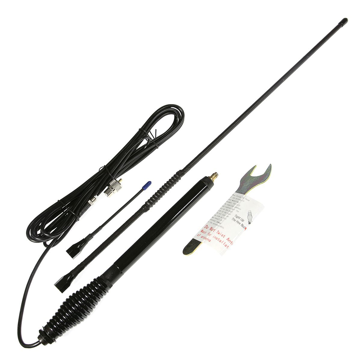 Aerpro UHF Antenna Dual Whip Kit E-Feed 65cm Black CBB36F1L