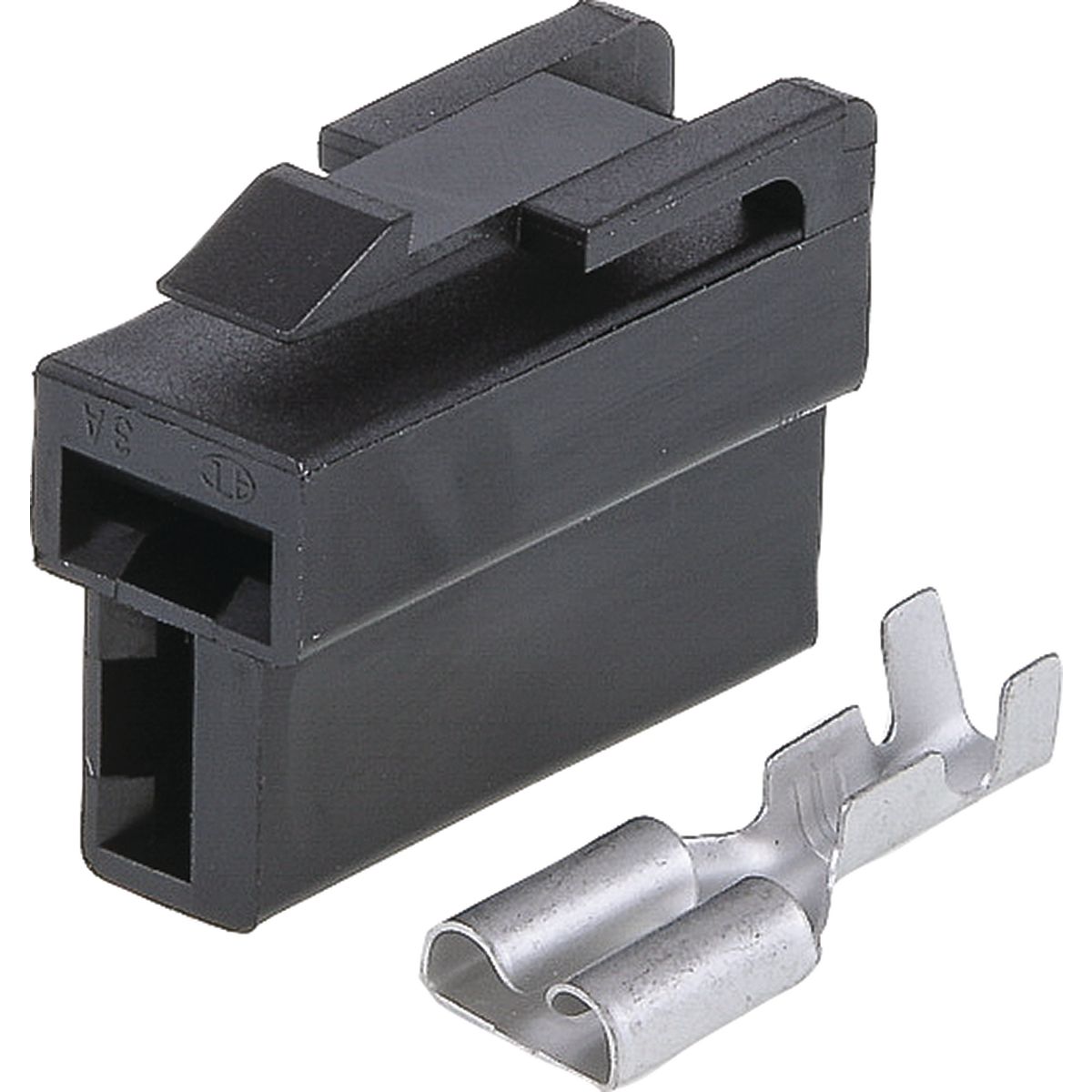 OEX Qc Connector Female Black 2 Pole - 10 Pce ACX2687BK