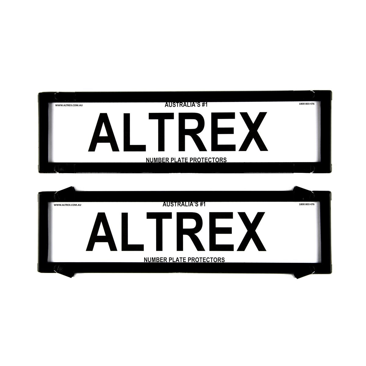Altrex Number Plate Cover 6 Figure Black Without Lines Dual Slimline