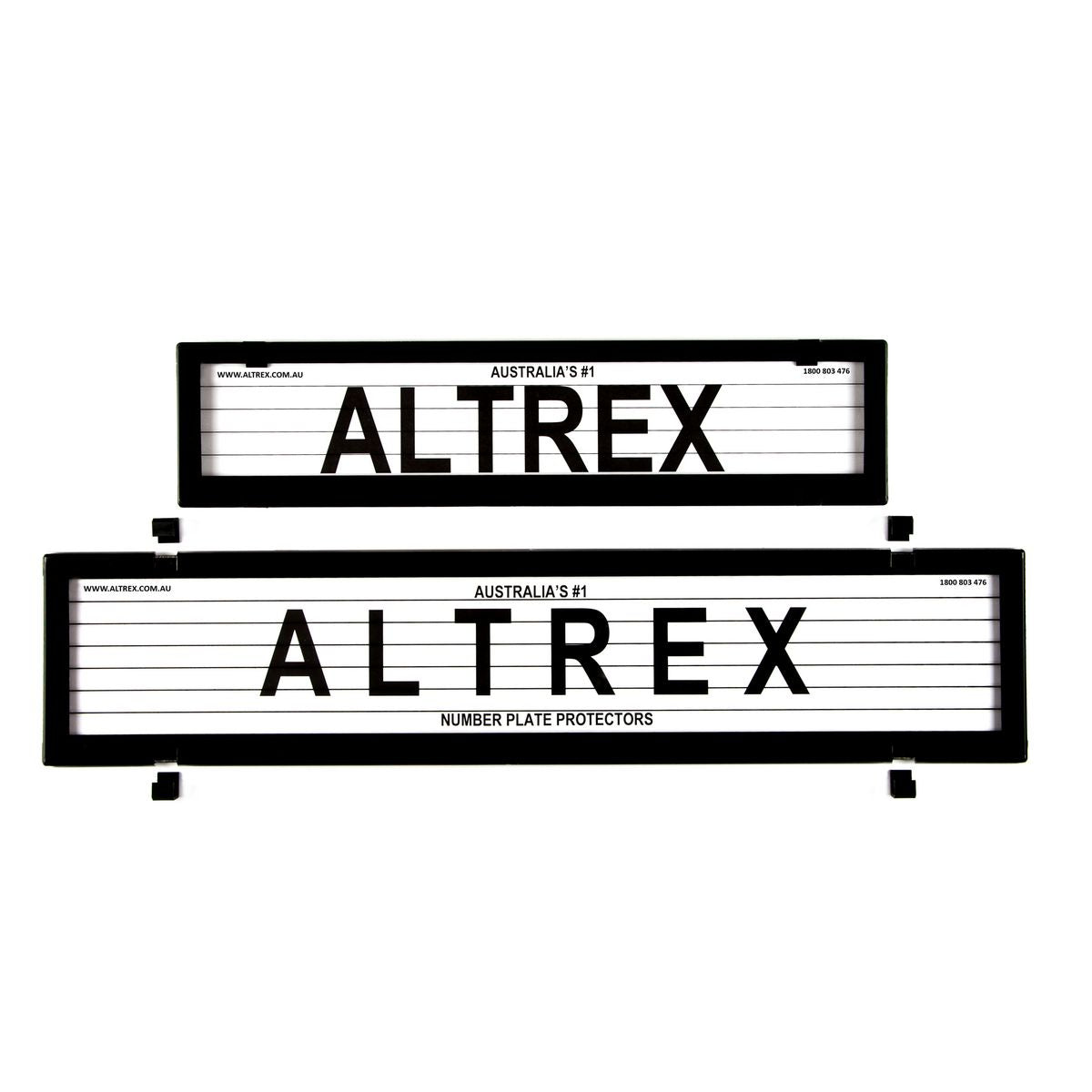 Altrex Number Plate Cover 6 Figure Black With Lines European Premium Combination