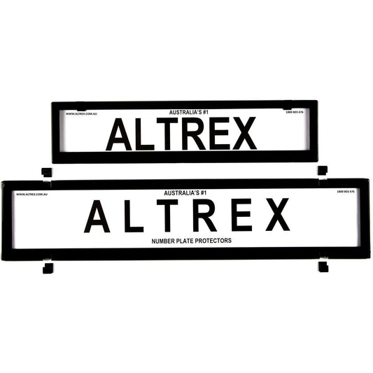 Altrex Number Plate Cover 6 Figure Black Without Lines European Premium Combination
