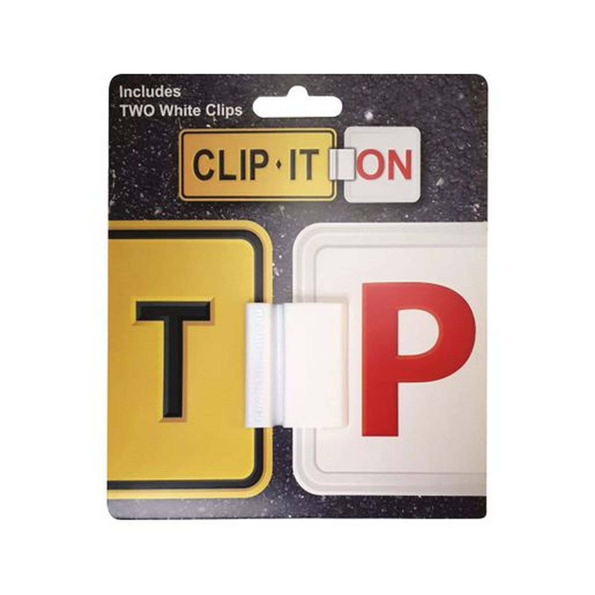 Clipit L/P Plate Clips White Pack of 2 2CCW
