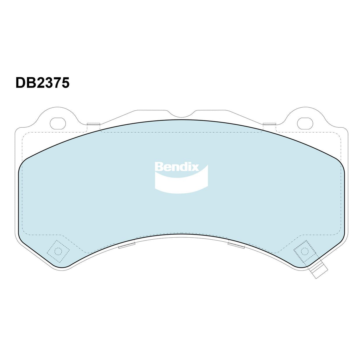 Bendix Ultimate Brake Pad Set Front DB2375 ULT