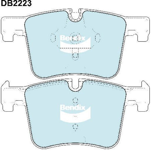 Bendix EURO Brake Pad Set Front DB2223 EURO+