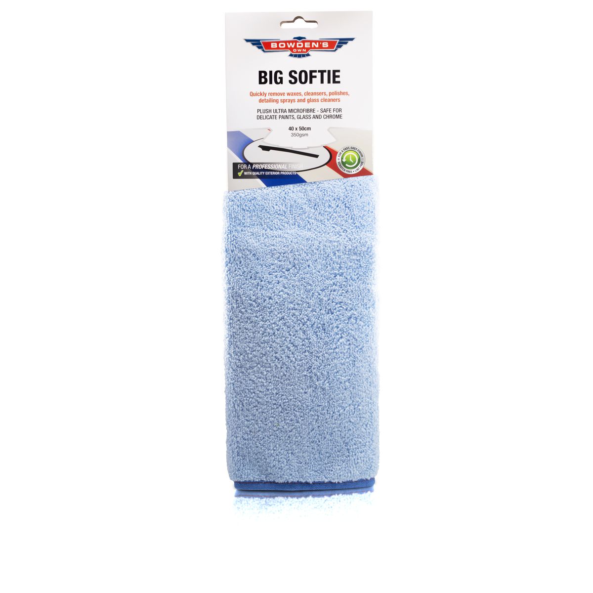 Bowden's Own Big Softie Blue Microfibre Cloth