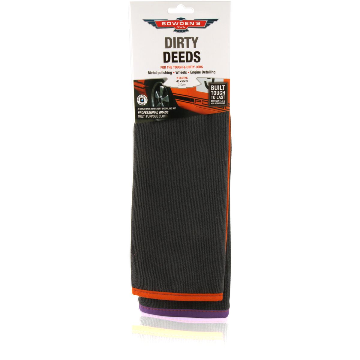 Bowden's Own Dirty Deeds Multi-Purpose Microfibre Cloth 2 Pack