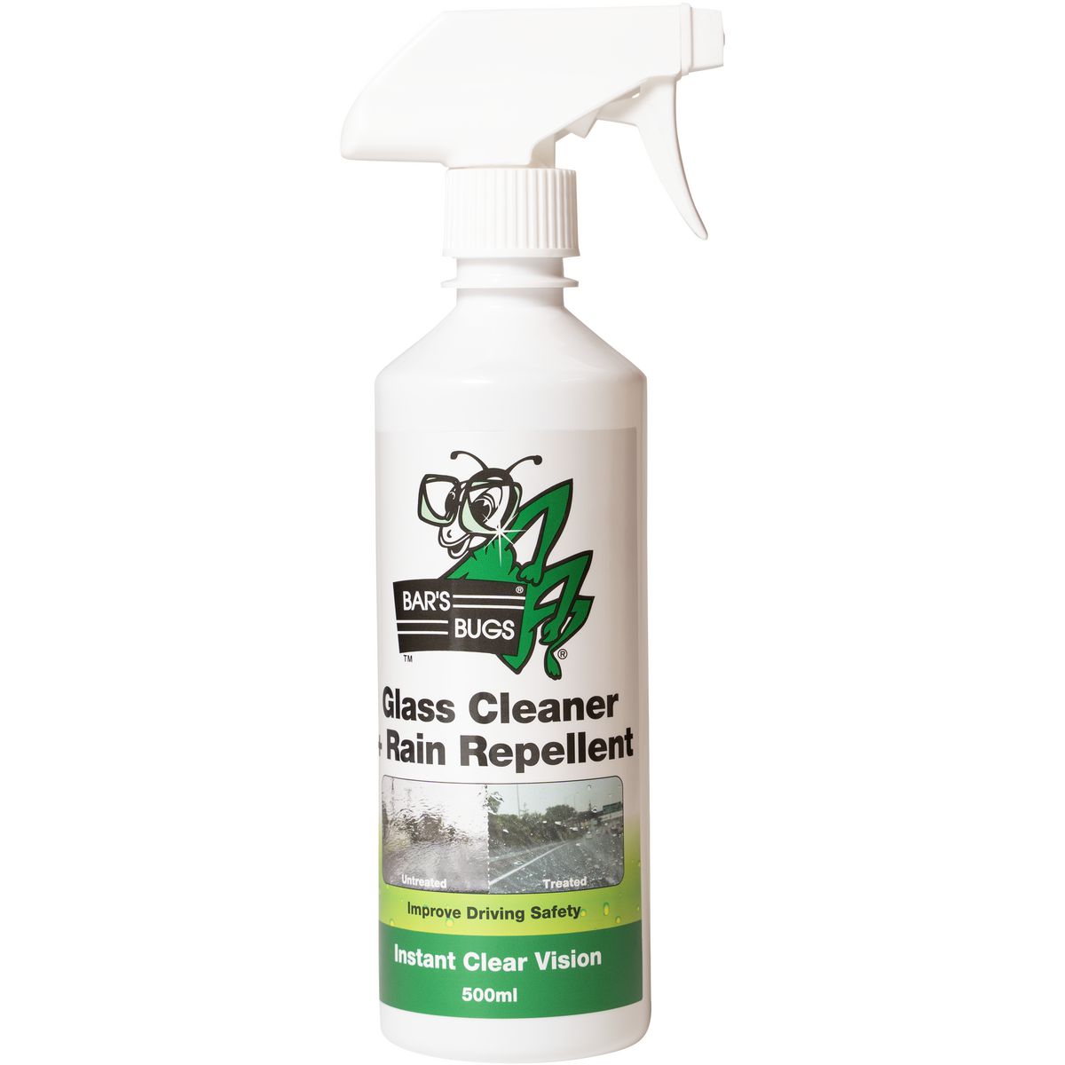 Bars Bugs Glass Cleaner With Rain Repellent 500ml BBGCWR500