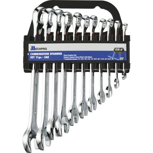 Mechpro Combination Spanner Set SAE 11pc