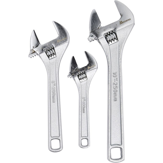 Mechpro Adjustable Wrench Set 3pc