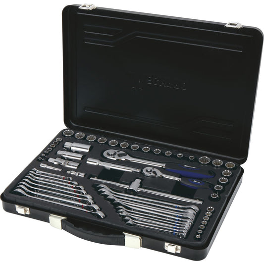 Mechpro Socket Set Metric/SAE 1/4In & 1/2In Drive 60pc
