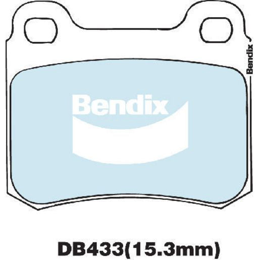 Bendix EURO Brake Pad Set Rear DB433 EURO+